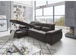 Ecksofa DIE PLANBAR "MP-IN16037 L-Form, Breite 289 cm, mit Federkern-Polsterung", grau (anthrazit), B:289cm H:85cm T:195cm, 100% Polyester, Sofas, Ecksofa, inkl. Sitztiefenverstellung, weitere Funktionen wählbar