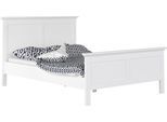 Bett HOME AFFAIRE "Paris Bettgestell, Doppelbett", weiß, B:168cm L:210,8cm, Betten, Bett, mit Kassetten-Optik an Kopf- und Fußteil