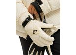 Snowboardhandschuhe ROXY "Roxy Jetty", Damen, Gr. M, beige (biscotti frosty axs), Kunstfaser, Handschuhe Snowboardhandschuhe