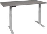 Schreibtisch MÄUSBACHER "Big System Office", silber (silber, graphit, silber, graphit), B:180cm, Tische, Schreibtisch, Breite 180 cm, elektrisch höhenverstellbar
