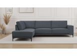 Ecksofa OTTO HOME "OLAND Cord L-Form, B: 289 cm, Skandi-Design", grau (dunkelgrau), B:289cm H:85cm T:210cm, 92%PES 8%NY, Sofas, Ecksofa, Struktur, Flachgewebe, Luxus-Microfaser, Boucle