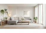 Ecksofa OTTO HOME "OLAND Struktur fein L-Form, B: 289 cm, Skandi-Design", grau (light grau), B:289cm H:85cm T:210cm, 100% Polyester, Sofas, Ecksofa, Struktur, Flachgewebe, Luxus-Microfaser, Boucle