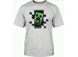 Minecraft Creeper Kinder T-Shirt 122/128 weiß