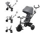 Dreirad KINDERKRAFT "ASTON 2", grau, Dreiräder, Kinder, Dreirad, mitwachsend