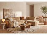 Ecksofa OTTO HOME "Linkka, Breite 282 cm", gelb (mustard), B:282cm H:75cm T:223cm, 90% PES, 10% Nylon, Sofas, Ecksofa, L-Form, in einem weichen Chenille-Stoff, mit Wellenunterfederung