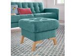 Hocker EXXPO - SOFA FASHION "Fiord kompakt und bequem, tolle Verarbeitungsdetails", braun (pine), B:56cm H:45cm T:56cm, Webvelours (100% Polyester);Vintage (100% Polyester), Hocker, Hocker