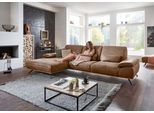 Ecksofa DIE PLANBAR "PN-EM18063 L-Form, B: 322 cm", chai, B:322cm H:89cm T:187cm, Sichtrahmen: Aus Spannplatte mit augesetzten Weildeiche funiert, Sofas, Ecksofa, optional mit echt bezogenem Rücken, Sitztiefen- und Armteilverstellung