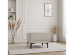 Hocker OTTO HOME "Oland Cord Polsterhocker", beige (sand), B:56cm H:45cm T:58cm, 92%PES 8%NY, Hocker, Hocker, passend zur Serie OLAND