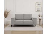 2-Sitzer OTTO HOME "OLAND Cord, Sofa, B: 164 cm, Skandi-Design", grau (light grau), B:164cm H:85cm T:83cm, 92%PES 8%NY, Sofas, 2-Sitzer, 164 cm, Wellenunterfederung, Skandi-Design, Metallfüße
