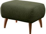 Hocker HOME AFFAIRE "Baggio", grün (moosgrün), B:63cm H:45cm T:63cm, 100% Polyester, Hocker, Hocker, mit Holzfüßen