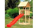 Spielturm KONIFERA "Rosie", beige (natur), Spieltürme, KinderB:107cm H:291cm T:107cm, Holzwerkstoff, Spielturm, BxTxH: 107x107x291 cm, B:107cm H:291cm T:107cm