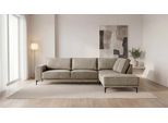 Ecksofa OTTO HOME "OLAND Bouclé L-Form, B: 289 cm, Skandi-Design", beige, B:289cm H:85cm T:210cm, 100% Polyester, Sofas, Ecksofa, Struktur, Flachgewebe, Luxus-Microfaser, Boucle