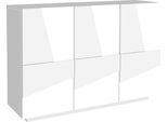 Kommode HOME AFFAIRE "Ping", weiß, B:121cm H:86cm T:38cm, Holzwerkstoff, Sideboards, Kommode