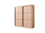 Schwebetürenschrank HOME AFFAIRE "Navara Kleiderschrank Wäscheschrank", braun (artisan eiche), B:213,5cm H:215,5cm T:61cm, Holzwerkstoff, Schränke, Schwebetürenschrank, in 3 Breiten, mit kompletter Innenausstattung, FSC-zertifiziert