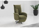 TV-Sessel SIT & MORE "Juma, inkl. Drehfunktion & Kopfteilverstellung", grün (hellgrün), B:75cm H:110cm T:82cm, 100% Polyester, Sessel, TV-Sessel, Höhe Armlehne 62 cm, wahlweise mit Aufstehhilfe, 2 Motoren und Akku