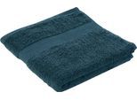 Handtücher GÖZZE "New York", blau (petrol), B:50cm L:100cm, Frottier, Obermaterial: 100% Baumwolle, Handtücher, Handtücher, im Set, moderne Uni-Farben, mit strukturierter Borte, reine Baumwolle