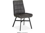 Esszimmerstuhl OMG DESIGN "Brisbane", anthrazit, schwarz, anthrazit, B:51cm H:93cm T:61,5cm, Polyester, Stühle, Esszimmerstuhl, Esszimmerstuhl, pflegeleichter Bezug