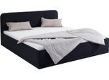 Polsterbett, schwarz, B:190cm L:210cm, Bezug Bett: wahlweise Microfaser (100% Polyester), Strukturstoff (77% Polyester, 23% Viskose) oder Kunstleder;Bonnell-Federkernmatratze: Mischgewebe (51% Polyprophlen, 39% Polyester, 10% Baumwolle);Kaltschaummatratze: Frottee (100% Polyester), Bezug abnehm- und waschbar bis 60C, WESTFALIA SCHLAFKOMFORT, Betten, Polsterbett, inkl. Bettkasten bei Ausführung mit