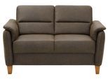 2-Sitzer HOME AFFAIRE "Palmera, B: 149 cm", grün (oliv), B:149cm H:89cm T:89cm, 100% Polyester;Struktur (100% Polyester);Luxus-Microfaser in Lederoptik (100% Polyester), Sofas, 2-Sitzer, mit Federkern