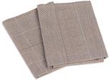 Geschirrtuch GÖZZE "Geschirrtücher, Des. 60054", grau (taupe), B:50cm L:70cm, 100% Baumwolle, Geschirrtücher, Geschirrtuch, aus 100% Baumwolle, jacquard gewebt