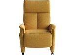 TV-Sessel SIT & MORE "Cremona Comfort Plus", mustard, B:87cm H:116cm T:89cm, 100% Polyester, Sessel, TV-Sessel, bis 200 Kg belastbar, mit Herz-Waage Funktion