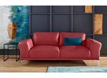 2,5-Sitzer W.SCHILLIG "montanaa Designsofa mit erstklassigem Sitzkomfort, Ferderkern", rot (ruby rot z59), B:212cm H:78cm T:94cm, Sofas, 2 5-Sitzer, mit Metallfüßen in Chrom glänzend, Breite 212 cm