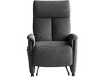 TV-Sessel SIT & MORE "Cremona Comfort", grau (dunkelgrau), B:76cm H:110cm T:84cm, 100% Polyester, Sessel, TV-Sessel, wahlweise manuell oder elektrischer Funktion mit Akku