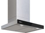 SIEMENS Wandhaube "LC67BDN30", Energieeffizienz: A++, silber (weiß, neutral), B:59,8cm H:6cm T:50cm, Dunstabzugshauben, Leiser iQdrive-Motor & intelligente Dunstabzugsautomatik, Wandhaube