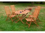 Garten-Essgruppe MERXX "Vitoria", beige (natur), Sitzmöbel-Sets, Garten-Essgruppe