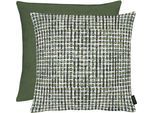 Dekokissen APELT "Molly", grün, B:46cm L:46cm, Obermaterial: 100% Polyester, Dekokissen_Sitzkissen_Kissenhüllen, Rückseite Uni Samt