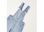 Latzhose IDO "BABY GIRL SHORT", Mädchen, Gr. 3A, EURO-Größen, blau (clear washed), 98% Baumwolle, 2% Elasthan, Hosen