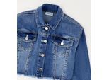 Outdoorjacke SARABANDA "BABY GIRL JACKET", Mädchen, Gr. 7A, medium stone washed, 97% Baumwolle, 3% Elasthan, Jacken Outdoorjacke