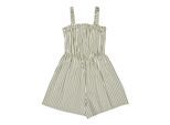 Overall ROXY "Playa Baby", Mädchen, Gr. 10(140-148cm), Normalgrößen, oil grün vert moda stripe, Obermaterial: 100% Viskose., Overalls Overall