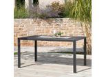 Beldano , Schwarz, Dunkelgrau , Metall, Kunststoff , rechteckig , 205x74x90 cm , rostfrei ,