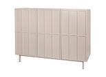 Livetastic Sideboard Velin, Beige, Kaschmir, Metall, Holzwerkstoff, 2 Fächer, 120x89x40 cm, Bsci, Wohnzimmer, Kommoden & Sideboards, Sideboards