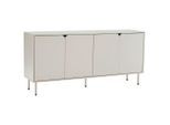 Xora Sideboard , Seidengrau , Metall, Holzwerkstoff , 2 Fächer , 160x75x40 cm , Kleinmöbel, Kommoden, Sideboards