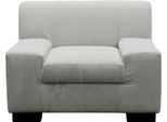 Sessel OTTO HOME "Faxxe 101 x 85 cm, stabile Konstruktion", grau (hellgrau), B:101cm H:74cm T:85cm, 90% Polyester, 10% Nylon, Sessel, Sessel, aus haustierfreundlichem Pet Friendly Cord
