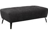 Hocker OTTO HOME "Viborg 121 x 63 cm, mit Steppungen, elegant, modern", grau (dunkelgrau), B:121cm H:43cm T:63cm, 100% Polyester, Hocker, Hocker, pflegeleichter Bezug, extra hohe Füße - passend für Saugroboter