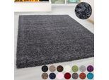 Hochflor-Teppich AYYILDIZ TEPPICHE "Life Shaggy 1500 , auch als Läufer und in Rund erhältlich", grau, B:140cm H:30mm L:200cm, Kunstfaser, Teppiche, Hochflor-Teppich, Langflor, uni, große Farb- und Größenauswahl. Wohnzimmer, alle Räume