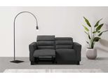 2-Sitzer OTTO HOME "Carpari Webstoff, 162 cm, man./elektr. Relaxfunktion", grau (anthrazit), B:162cm H:97cm T:100cm, Sofas, 2-Sitzer, (USB A/C), sowie Kopfteilverstellung
