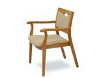 Armlehnstuhl HOME AFFAIRE "London, Stuhl, Komfortsessel, 3 Gestellfarben, Made in Italy", buchenatur, beige, buche natur, beige, B:59cm H:84cm T:61cm, Massivholz, Stühle, Armlehnstuhl, Extra-komfortabel, ergonomisch, fleckenabweisendes Gewebe, Massivholz