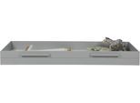 Bettschubkasten WOOOD "Dennis mit gebürstetem FSC Massivkiefer B 198 x T 91 x H 21 cm", grau (betongrau), B:198cm H:21cm T:91cm, Massivholz, Schubladen, Bettschubkasten, Als Stauraum- oder Gästebettschublade nutzbar, Schutzlack Pfleiglicht