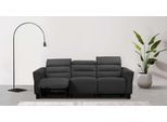 3-Sitzer OTTO HOME "Carpari Webstoff, 224 cm, man./elektr. Relaxfunktion", grau (anthrazit), B:224cm H:97cm T:100cm, Sofas, 3-Sitzer, (USB A/C), sowie Kopfteilverstellung