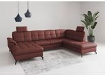 Wohnlandschaft SIT & MORE "Zora", merlot, T:212cm, Sofas, Wohnlandschaft