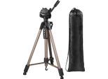 HAMA Dreibeinstativ "Stativ Dreibeinstativ Reisestativ m. 3-Wege-Kopf Star 62", beige (champagner), B:11,8cm H:11,8cm T:64,5cm, Stative, Fotostativ Aufbauhöhe 64-160cm, Dreibeinstativ