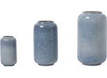 Tischvase OTTO HOME "Ylvii, innen vollständig glasiert und wasserundurchlässig", blau glänzend, B:12cm H:22cm T:12cm Ø:12cm, Keramik, Vasen, Tischvase, Vasen aus Keramik, uni matt oder mit glänzender, Effektglasur