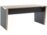 Schreibtisch GAMI "ITALIC", eiche bocage, anthrazit, anthrazit, eiche bocage nachbildung, B:140cm H:75cm T:80cm, Tische, Schreibtisch, Ein eleganter und funktionaler Schreibtisch