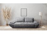 Big-Sofa EXXPO - SOFA FASHION "Elma Mega Schlafsofa, Breite 280, bequem und komfortabel", grau (dunkelgrau), B:280cm H:93cm T:125cm, Sofas, Big-Sofa, inkl. Bettfunktion und Bettkasten,toller Sitzkomfort, Steppung im Sitz