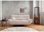 2-Sitzer HOME AFFAIRE "Drago, komfortable Wellenunterfederung, Breite 173cm, bodenfrei", beige (creme), B:173cm H:81cm T:90cm, 100% Polyester, Sofas, 2-Sitzer, frei im Raum stellbar, inkl. 1 Zierkissen