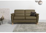 2,5-Sitzer HOME AFFAIRE "Palmera, B: 179 cm", grün (olive), B:179cm H:89cm T:89cm, Luxus-Microfaser (100% Polyester);Struktur (100% Polyester);Luxus-Microfaser in Lederoptik (100% Polyester), Sofas, 2 5-Sitzer, mit Federkern